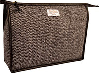 Thumbnail for Vagabond Bags Ltd Harris Tweed Herringbone Giant Holdall Kulturtasche, 31 cm, Schwarz (Black & White Tweed) im Sale