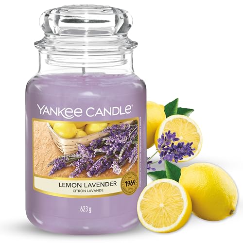 Yankee Candle Large Jar Candle | Lemon Lavender | Long-burning candle with up to 150 hours | Perfect for Mother's Day | Gifts for women on sale