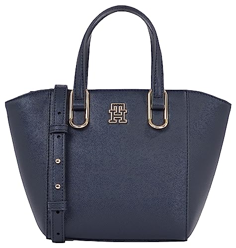 Tommy Hilfiger Damen Tote Bag Tasche Timeless Med Mittelgroß, Blau (Space Blue), Onesize im Sale