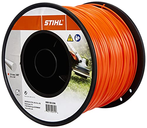 Stihl 0000 930 2246 Trimmer line round for grass trimmers for trimming lawn edges and for mowing work, diameter: 2.4 mm, length: 253 m on sale