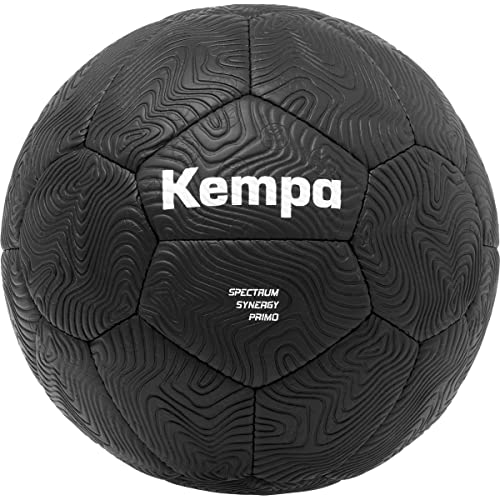Kempa Spectrum Synergy Primo Black&White Handball Trainings- und Spielball mit einzigartiger 30-Panel-Konstruktion - für Jede Altersklasse geeignet - schwarz - im Sale
