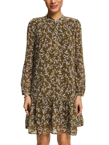 ESPRIT Damen 994ee1e304 Kleid, 353/Khaki Green 4, 36 im Sale