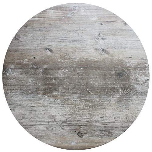 Table top Werzalit decor Findus grey 60 cm round weatherproof vintage look replacement table top Gastro on sale