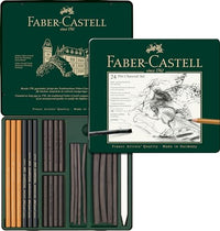 Thumbnail for FABER-CASTELL 112978 - Pitt Kohle Set im Metalletui, 24-teilig im Sale