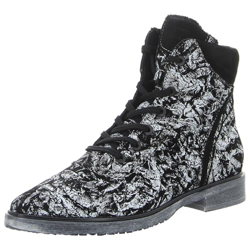 Simen Damen Stiefeletten schwarz-Weiss Gr. 36 im Sale