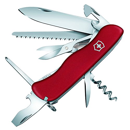 Victorinox, Swiss Army Knife, Outrider, Multitool, Swiss Army Knife with 14 functions, blade, large, can opener, 3 mm screwdriver, locking blade on sale
