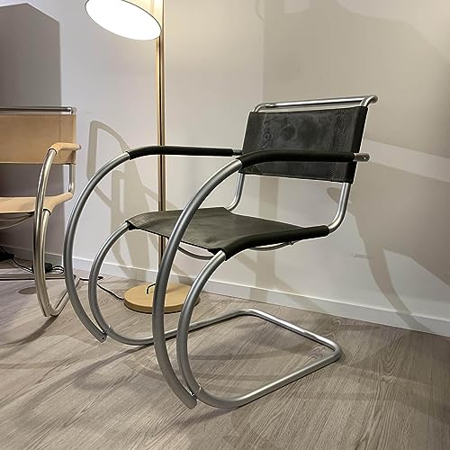 Thonet Armlehnstuhl 533 Sonderedition Leder Anthrazit Limitiert auf 100 im Sale