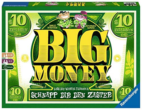 Ravensburger Würfelspiel Big Money, Abwechslungsreiches Spiel für Erwachsene und Kinder ab 8 Jahren, Ideal für Spieleabende mit Freunden oder der Familie im Sale