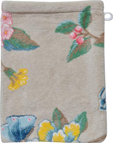PiP Studio - Waschlappen, Waschhandschuh - Good Evening - Baumwolle - Khaki - 16 x 22 cm im Sale