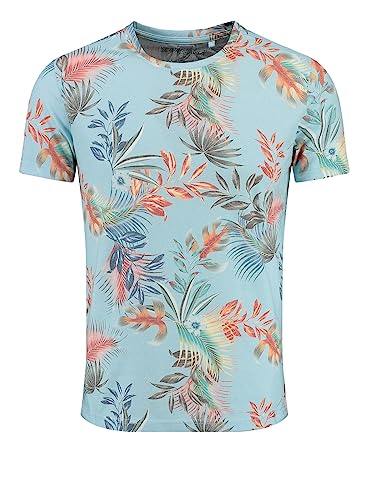 KEY LARGO Men Herren Palermo Round T-Shirt, Light Blue (1216), im Sale