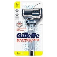 Thumbnail for Gillette SkinGuard Sensitive Rasierer Herren, klinisch getestet für empfindliche Haut, Rasierer + 2 Rasierklingen im Sale