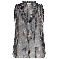 Thumbnail for ZADIG & VOLTAIRE Top THYM Print Paisley schwarz im Sale