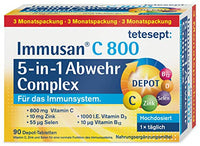Thumbnail for tetesept Immusan C 800 5-in-1 Depot Complex – für das Immunsystem – Nahrungsergänzungsmittel mit Vitamin C, D, B12, Zink und Selen – 1 x 90 Tabletten (3 Monatspackung) im Sale