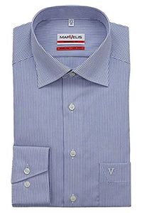 Thumbnail for Marvelis Shirt Slim/MODERN-FIT 7754-64-15 blue stripes, blue, on sale