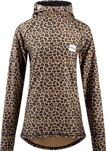 Eivy Damen Icecold Hood Top Yoga Shirt, Leopard, EU im Sale