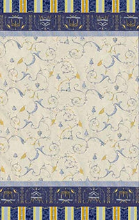Thumbnail for Bassetti OPLONTIS Foulard made of 100% cotton in the color Blue v.9, dimensions: 270x270 cm - 9267897 on sale