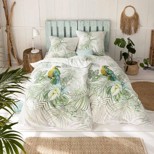 ESTELLA Lenny bed linen made of Mako satin (100% cotton) (1 x 80x80 + 1 x 135x200 cm)