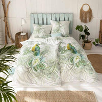 Thumbnail for ESTELLA Lenny bed linen made of Mako satin (100% cotton) (1 x 80x80 + 1 x 135x200 cm)