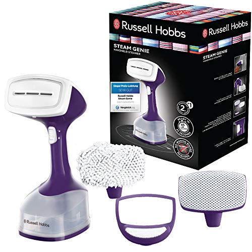 Russell Hobbs Dampfglätter [Testsieger] Bügeleisen Multi Steam Genie (1650W, 25g/min Dampf, 260ml, schnellaufheizend, inkl. 3 Aufsätze: Kleidung, Vorhänge, Polstermöbel) Dampfbügeleisen 25600-56 im Sale