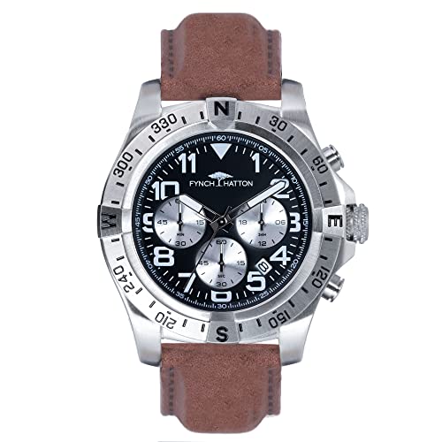 Fynch-Hatton watch strap FHT-0002-LC stainless steel gun on sale