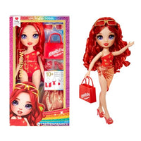 Thumbnail for Rainbow High Swim & Style - Ruby (Rot) - 28 cm Große Puppe mit Schimmerndem Pareo, auf 10+ Arten zu tragen - Ausziehbarer Badeanzug, Sandalen, Spielzubehör - Spielzeug - Ideal für 4 bis 12 Jahre im Sale