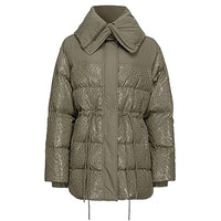 Thumbnail for Pinko Damen Bestätigung von Caban, Leinwanddruck Daunenjacke, V45_Verde CIPRESSO, 44 im Sale