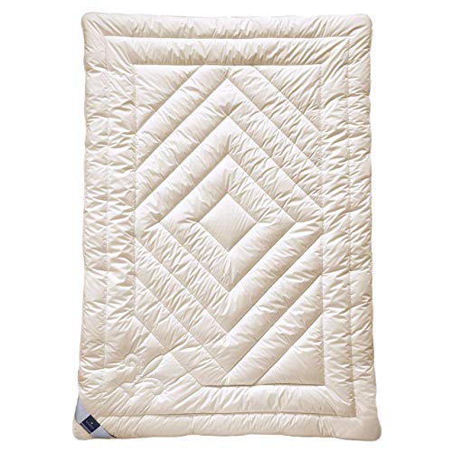 billerbeck Cashmere Bettdecke | Contessa | 155 x 220 cm | Naturdecke | Wärmestufe leicht | 100 % Cashmere
