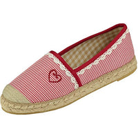 Thumbnail for Krüger MADL Espadrilles Red Check rot, Gr.40
