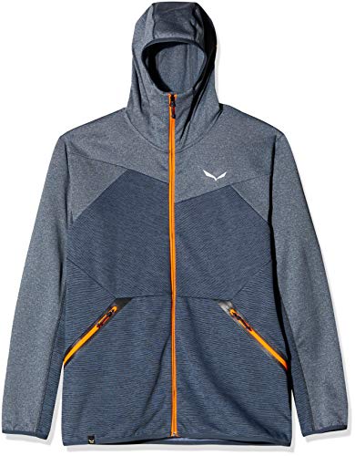 Salewa Herren Pullover und Sweatshirts Puez Melange Pl Fz HDY, Premium Navy Melange, 54/2X, 00-0000027386, im Sale