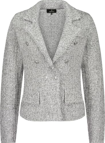 MONARI Tweed-Strickblazer Chrome - 38 im Sale
