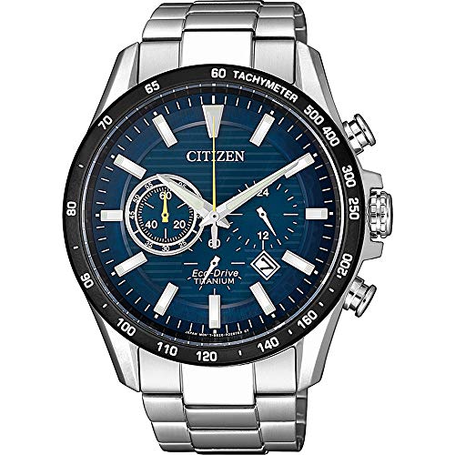 Citizen Men's Analog Eco-Drive Watch with Super Titanium Bracelet CA4444-82E on Sale