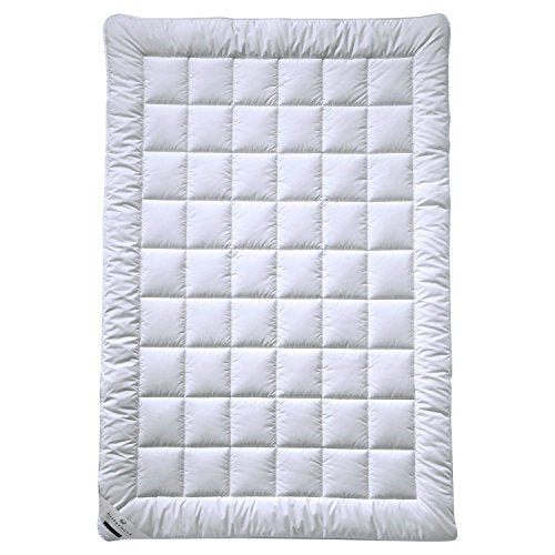 Billerbeck 5104450005 Decke Natur E48 Kairo Uno, circa 155 x 220 cm, Weiß