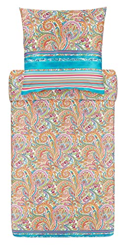 Bassetti NOTO bed linen, cotton, TURQUOISE, 200x200 on sale
