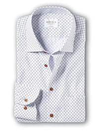 Thumbnail for Marvelis Herren Businesshemd Langarm Non-Iron Modern Fit,Rotationsdruck,New Kent,Weiss 00,41 im Sale