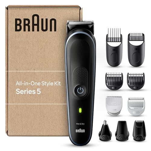 Braun All-In-One Beard Care Body Groomer Set, Beard Trimmer / Beard Clipper, Trimmer/Hair Clipper for Men, Hair Clipper, Rechargeable, 100 Min. Cordless Runtime, MGK5410 on Sale
