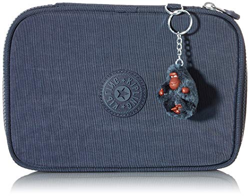 Kipling 100 PENS Large Pencil Case, Pouch, Cases, True Blue Tonal (Blue) on Sale