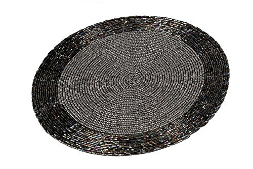 Formano placemat rd.35 pearls black-s 507358
