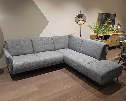 Xooon corner sofa Manarola fabric Cleo color blue foot metal black on sale