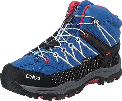 CMP Kids Rigel Mid Shoe Wp Trekking-& Wanderschuhe, Cobalto Stone Fire, 33 EU