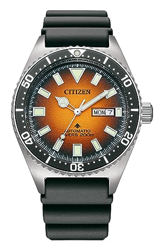 CITIZEN Men's Analog Automatic Watch with Polyurethane Strap NY0120-01ZE on Sale