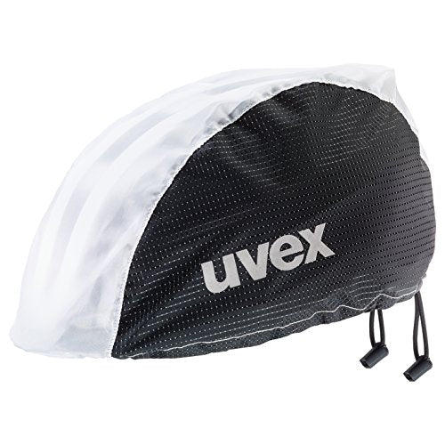 uvex rain cap bike cycling cap - wind and water resistant - flexible fit - black white - L/ on sale