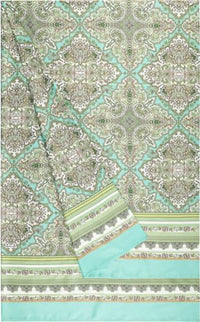 Thumbnail for Bassetti MARECHIARO foulard made of 100% cotton in Pistachio Green V1, dimensions: 270x270 cm - 9328410 on sale