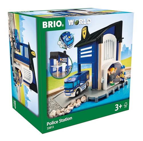 BRIO 63381300 Bahn 33813 - Polizeistation mit Einsatzfahrzeug im Sale