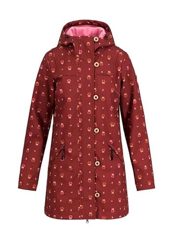 Blutsgeschwister Damen Jacke Softshelljacke wild weather long anorak - owls around me, im Sale