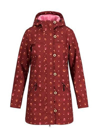 Thumbnail for Blutsgeschwister women's softshell jacket wild weather long anorak - owls around me, on sale