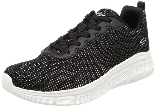Skechers Women's Bobs B Flex-Visionary Essence Sneaker, Black White, 37 EU on Sale