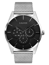 Thumbnail for s.Oliver Herren Multi Zifferblatt Quarz Armbanduhr mit Edelstahlarmband SO-3574- im Sale