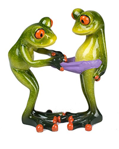 Formano lustiges froschpaar hellgrün 14cm im Sale
