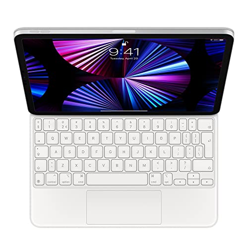 Apple Magic Keyboard für 11 iPad Pro (1., 2., 3. und 4. Generation und iPad Air (4. und 5. Generation) - Niederländisch - Weiß im Sale