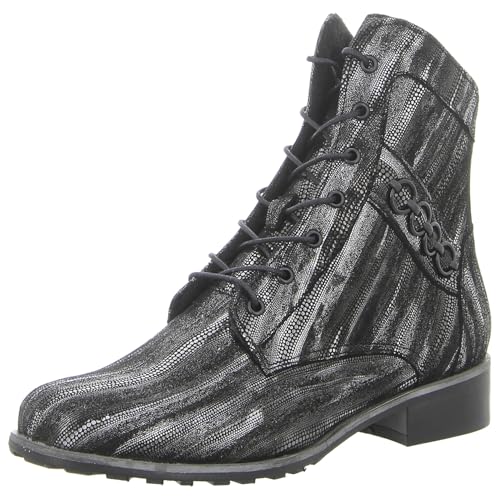 Simen Damen Stiefel schwarz-silbern Gr. 38 im Sale